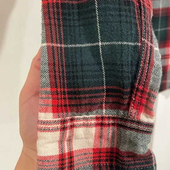 Plaid Roots Button-Up Shirt Red/Green - Picture 9 of 10